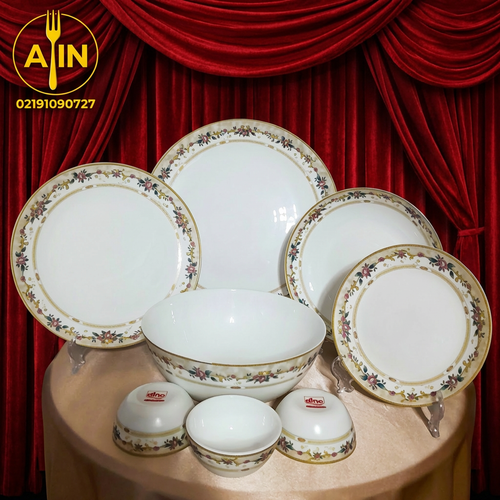 ارکوپال سرویس۲۶پارچه ۱۳۰ صورتی نسکافه ای دینو