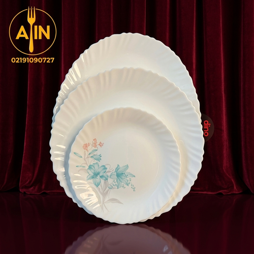 آرکوپال 25 پارچه دینو طرح گلوش فیروزه ای