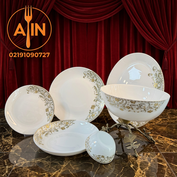 ارکوپال ۲6پارچه لئون طرح افرا طلایی