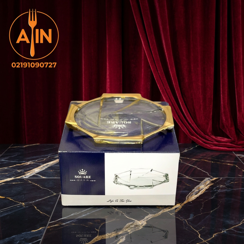 پیش دستی اسکوئر لب طلا