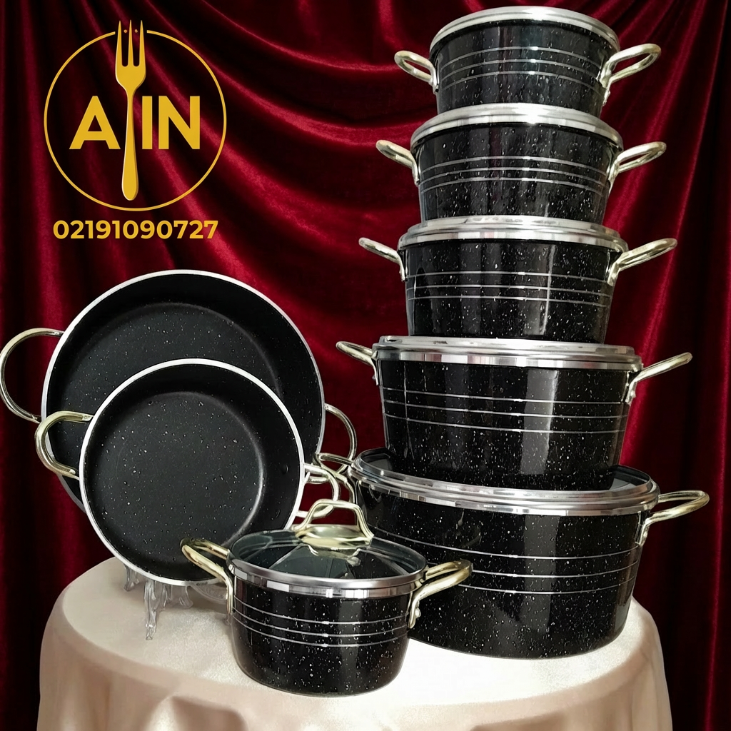 سرویس۱۴پارچه کوشا رنگ مشکی