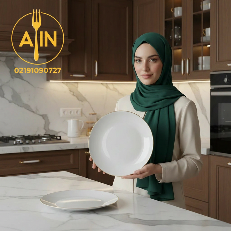 ارکوپال سرویس۲۶پارچه گرد لب طلایی مقصود